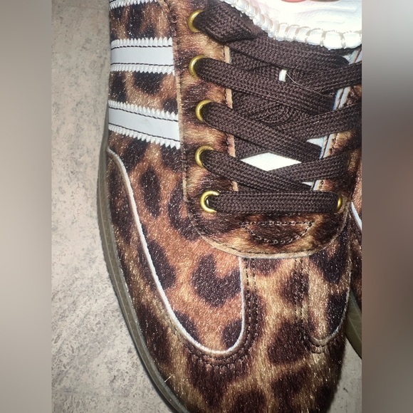 NEW Adidas Wales Bonner x Samba Leopard Pony Sneaker Shoes Men’s 11 Women 12 1/2 - Picture 9 of 11